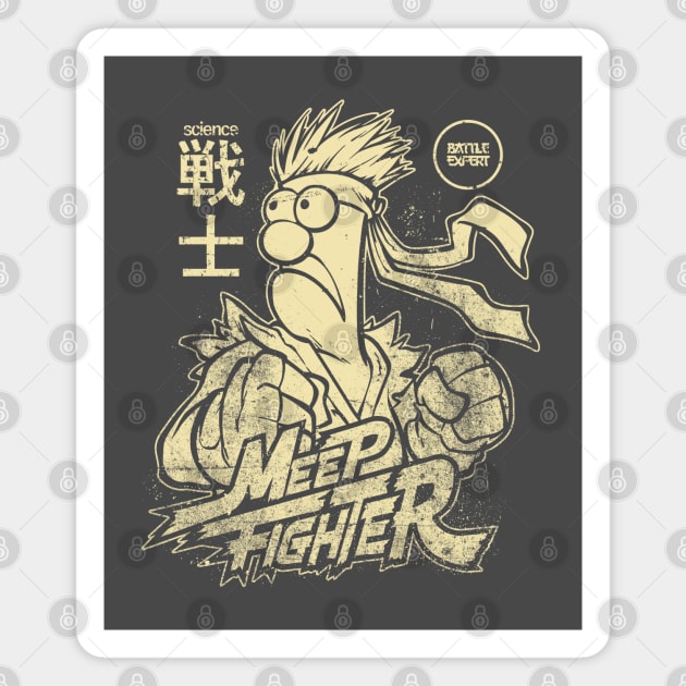 Beaker Meep Japanese Style Magnet by Botak Solid Art